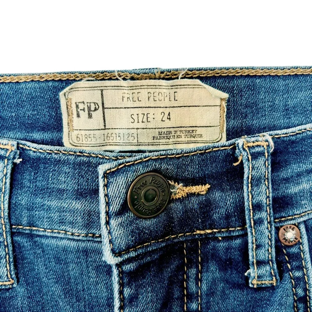 Free People Phoenix & Floral Embroidered Skinny Jeans - Picture 13 of 13